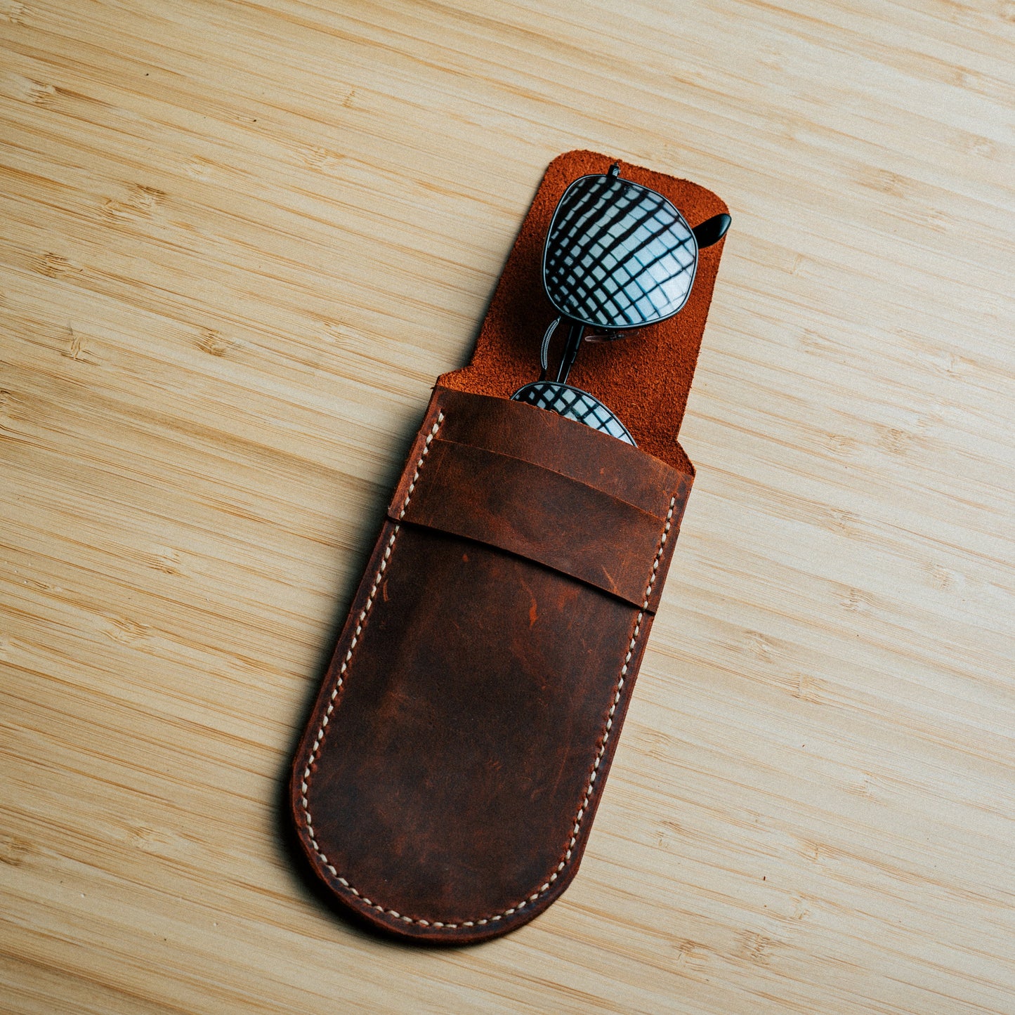 Handmade Leather Watch Travel Case
