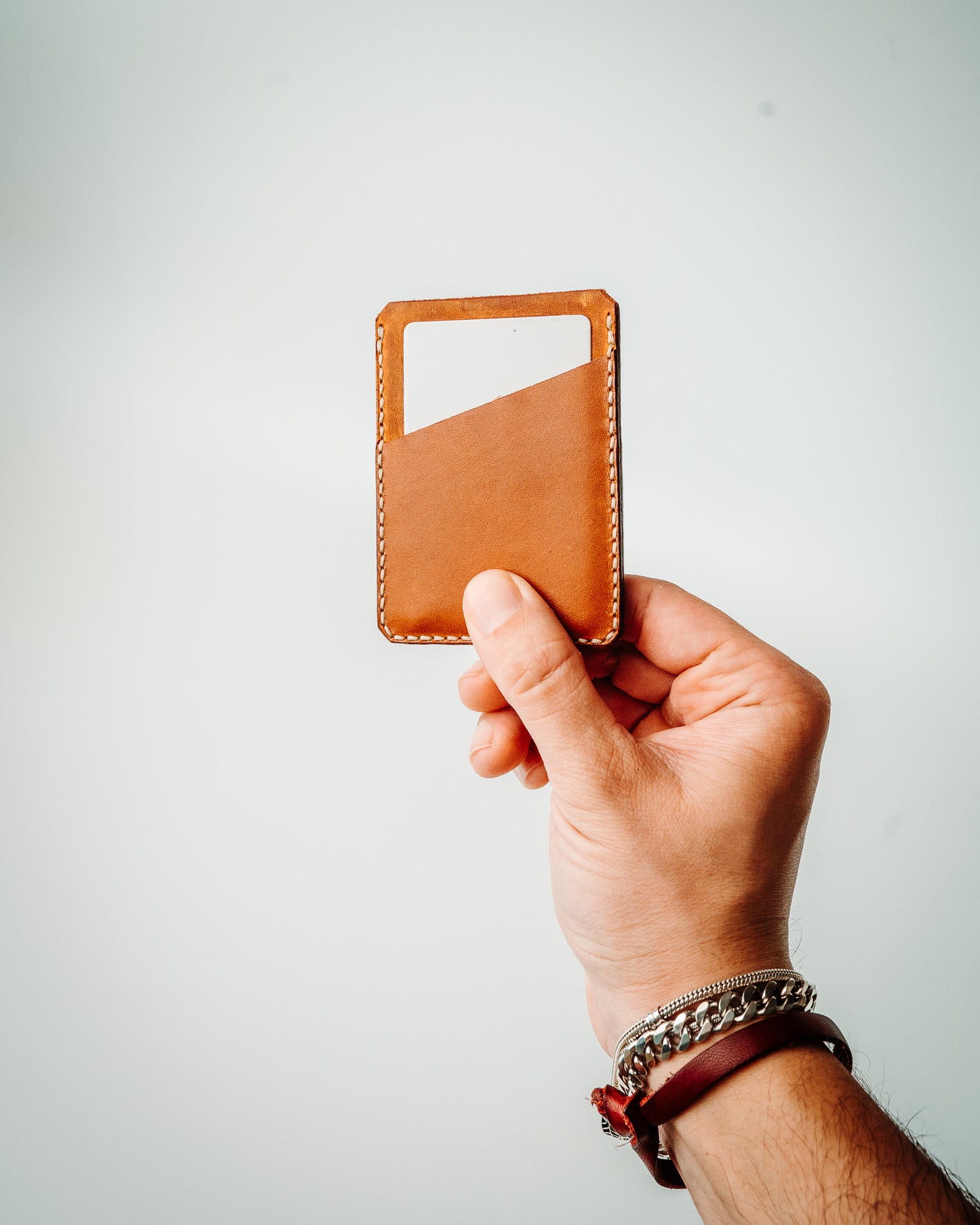 Minimalist Leather Front Pocket Wallet – Handmade Slim Card Holder, Everyday Carry