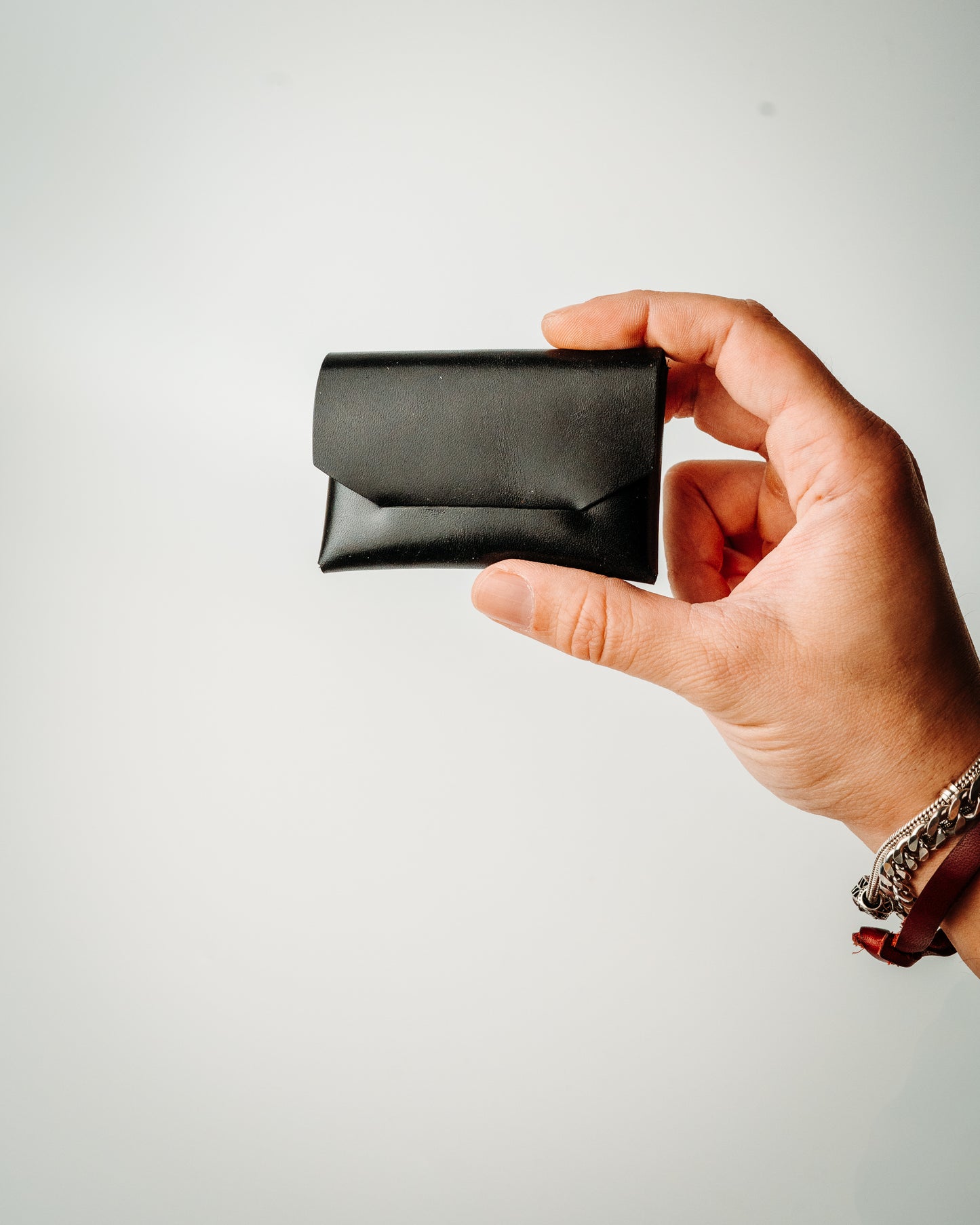 Glossy Slim Leather Card Holder