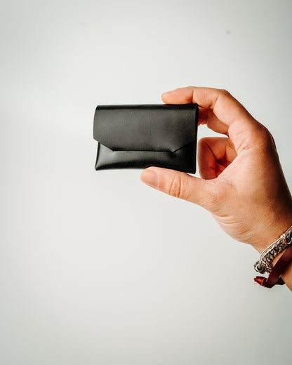 Glossy Slim Leather Card Holder