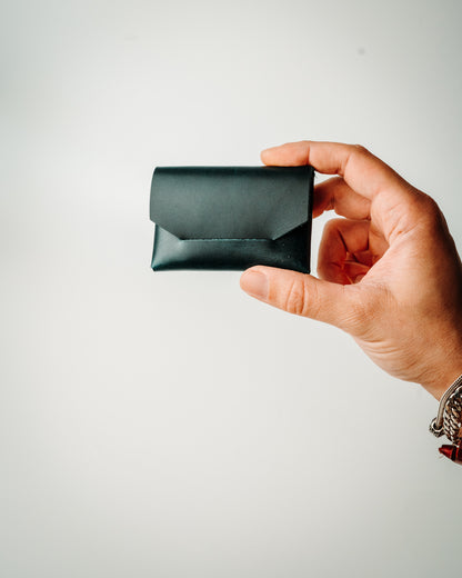 Glossy Slim Leather Card Holder