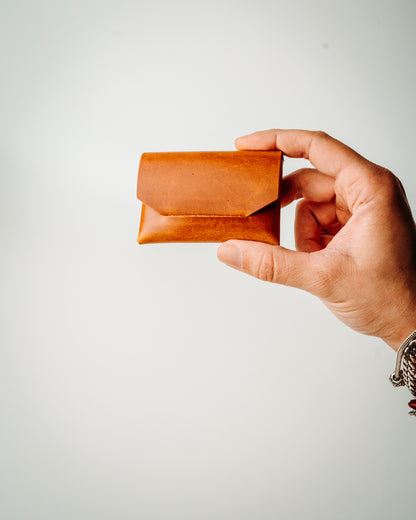 Glossy Slim Leather Card Holder