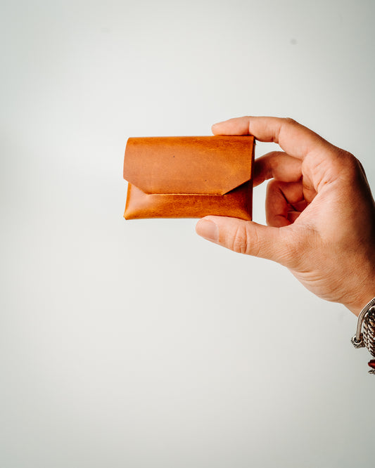Glossy Slim Leather Card Holder