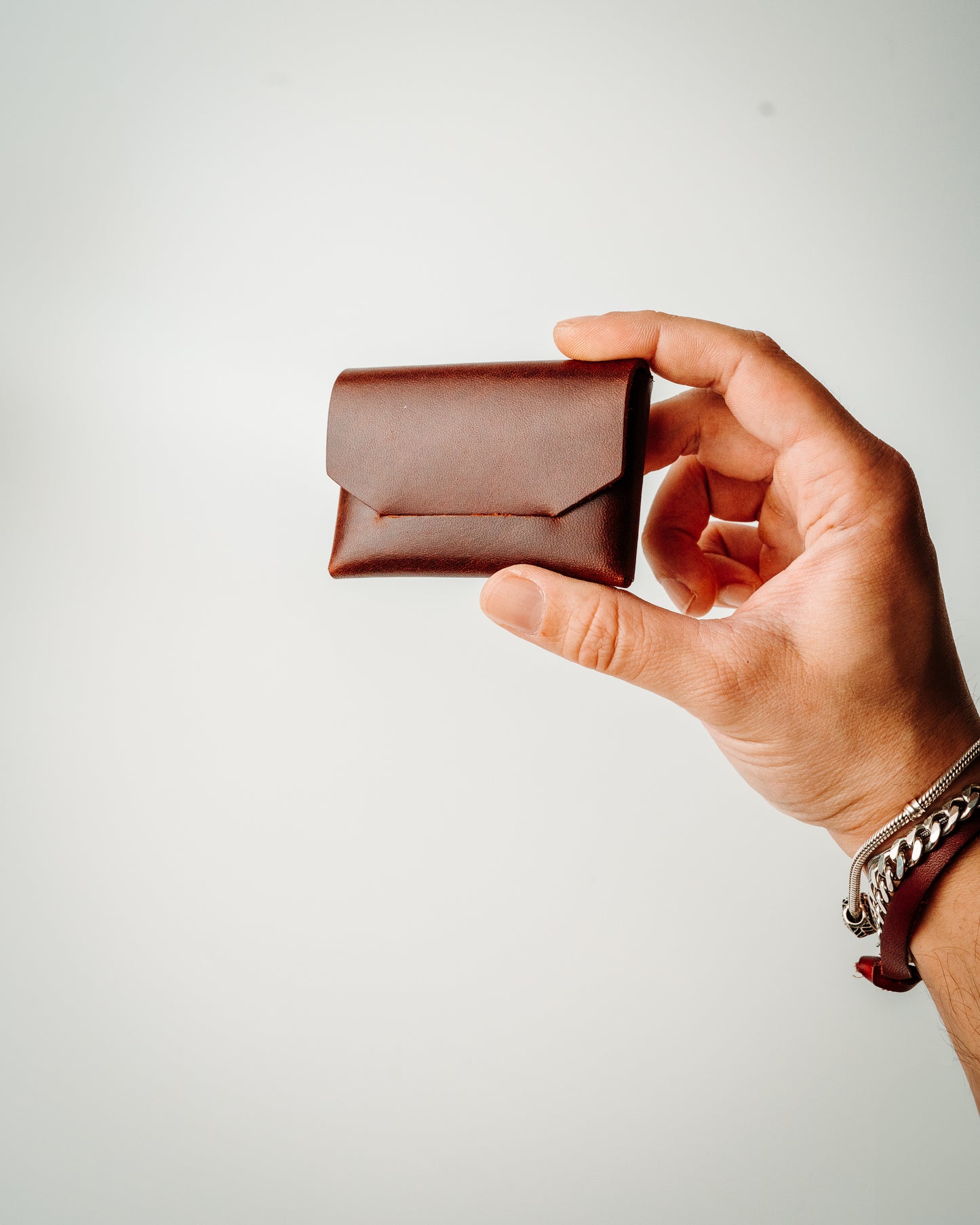 Glossy Slim Leather Card Holder