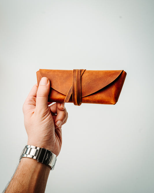 Handmade Leather Sunglasses Case