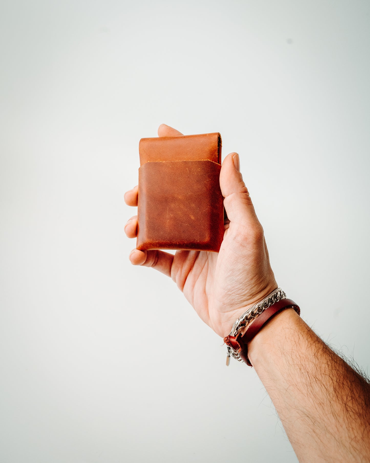 Compact Minimalist Leather Cash Wallet