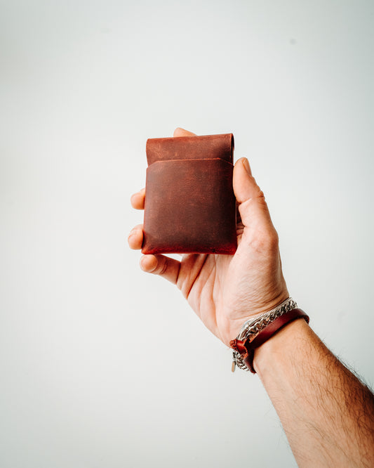Compact Minimalist Leather Cash Wallet