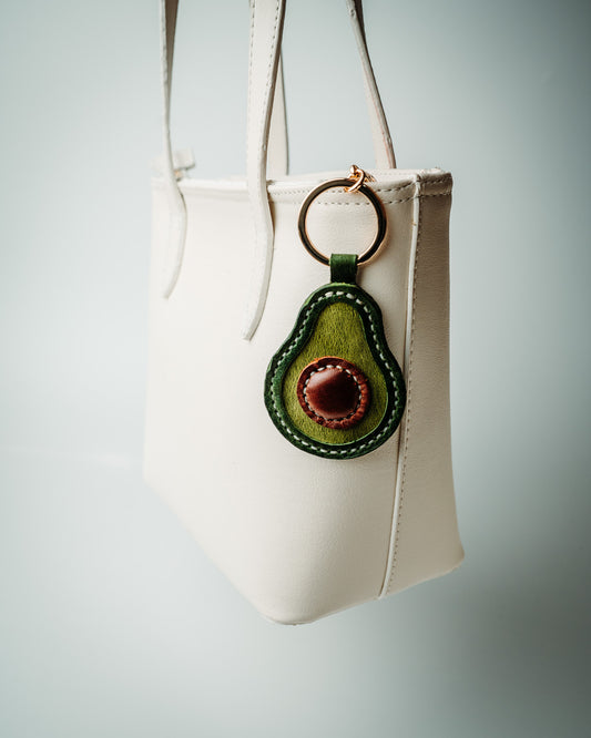 Handmade Avocado Leather Charm