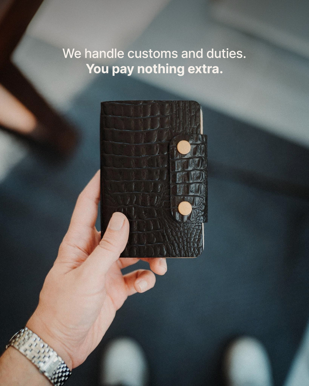 Field Notes Cover - We handle customs and duties. You pay nothing extra.