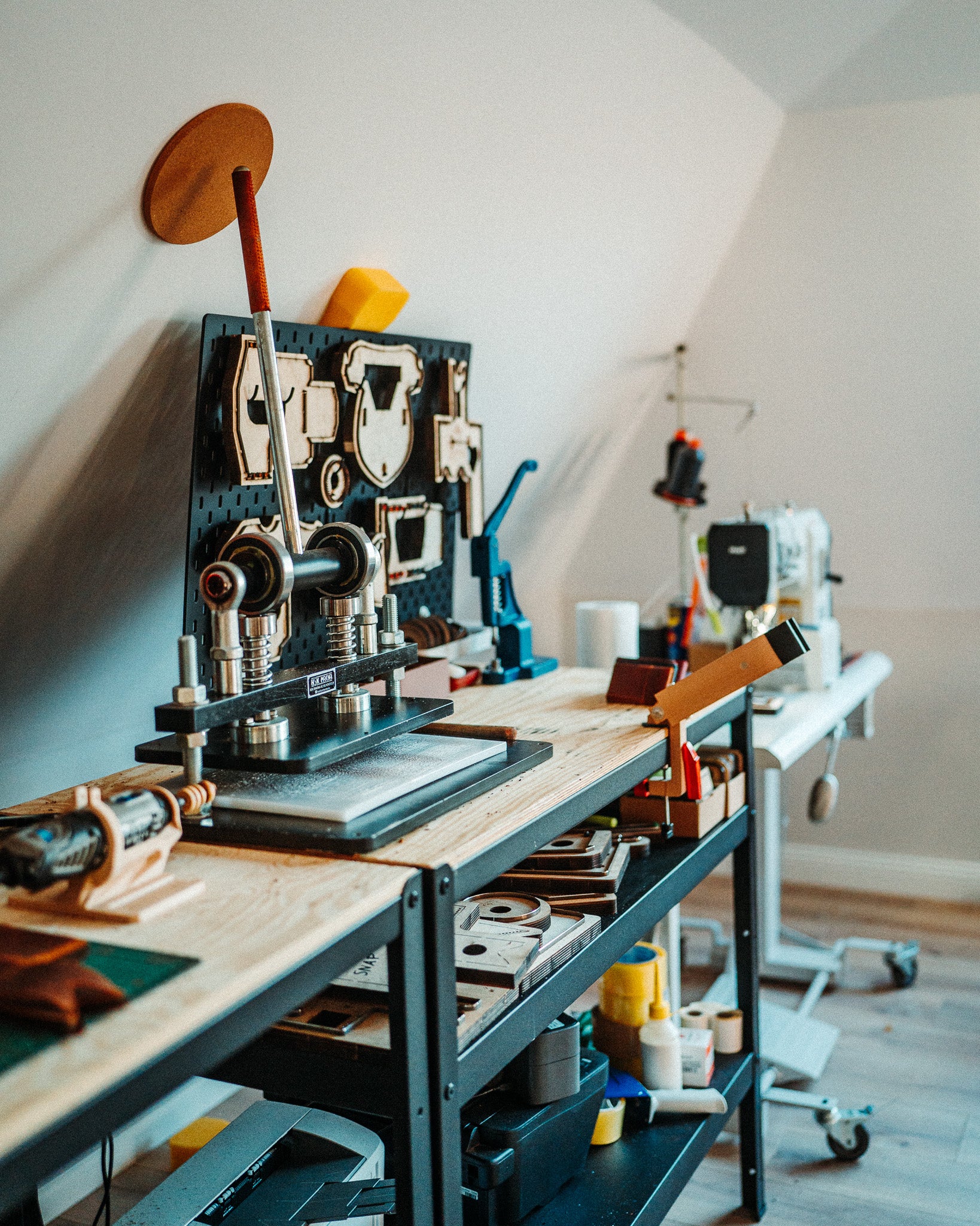 Handmade Leather Keychain - Full Grain Glossy Leather