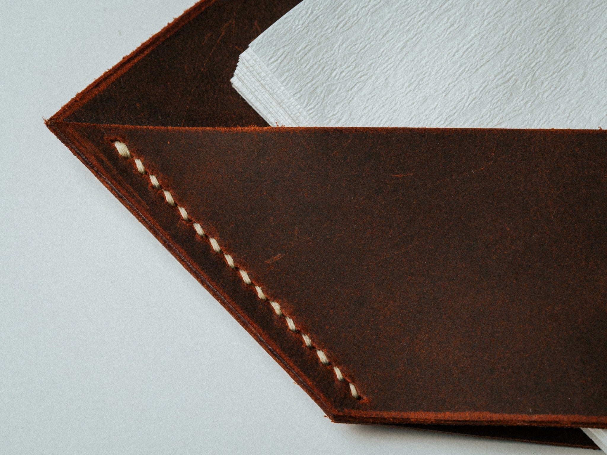 Leather Coffee Filter Holder: Wall-Mounted Pour Over Organizer