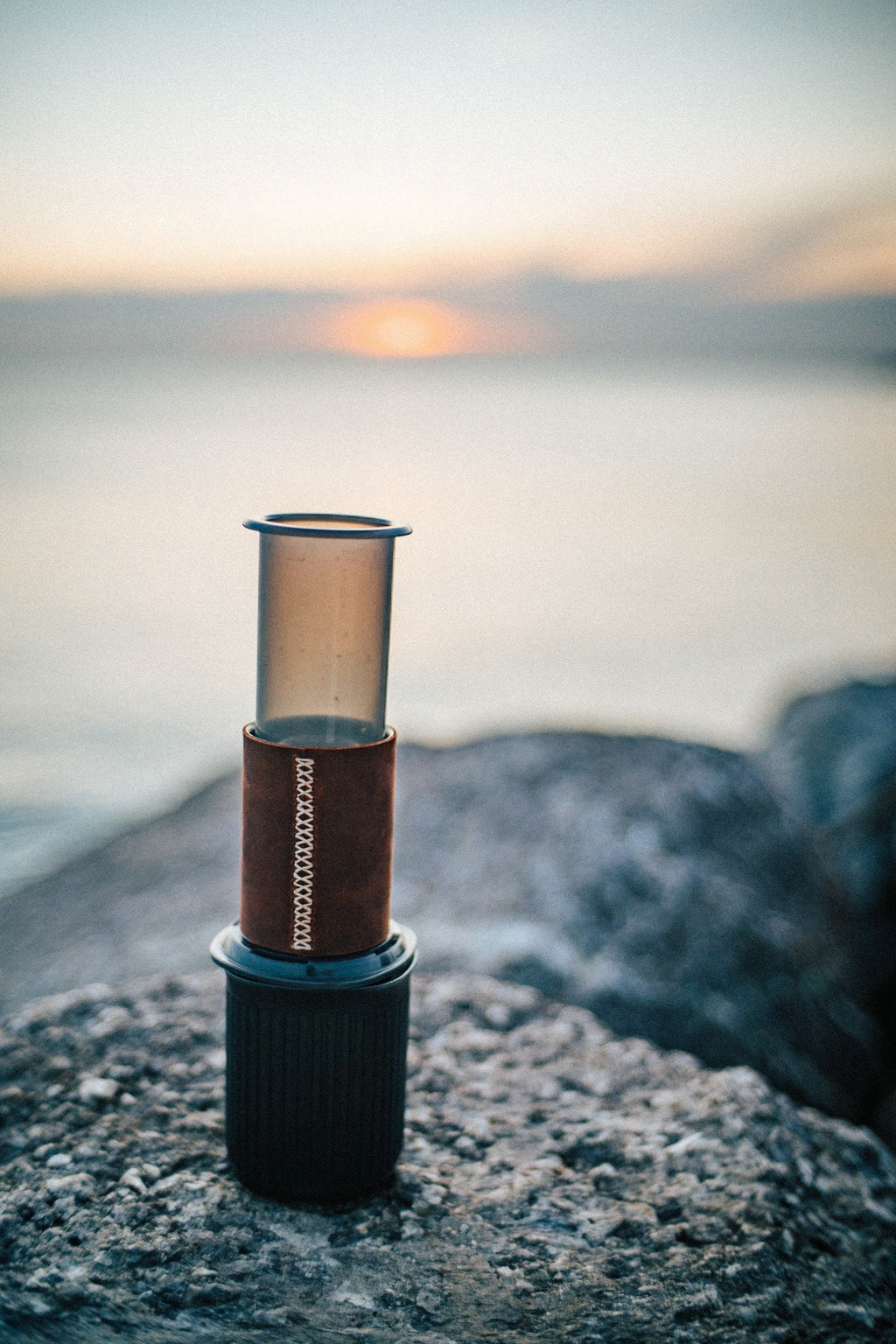 Handmade Leather Sleeve for AeroPress – Durable Coffee Accessory & Travel Case