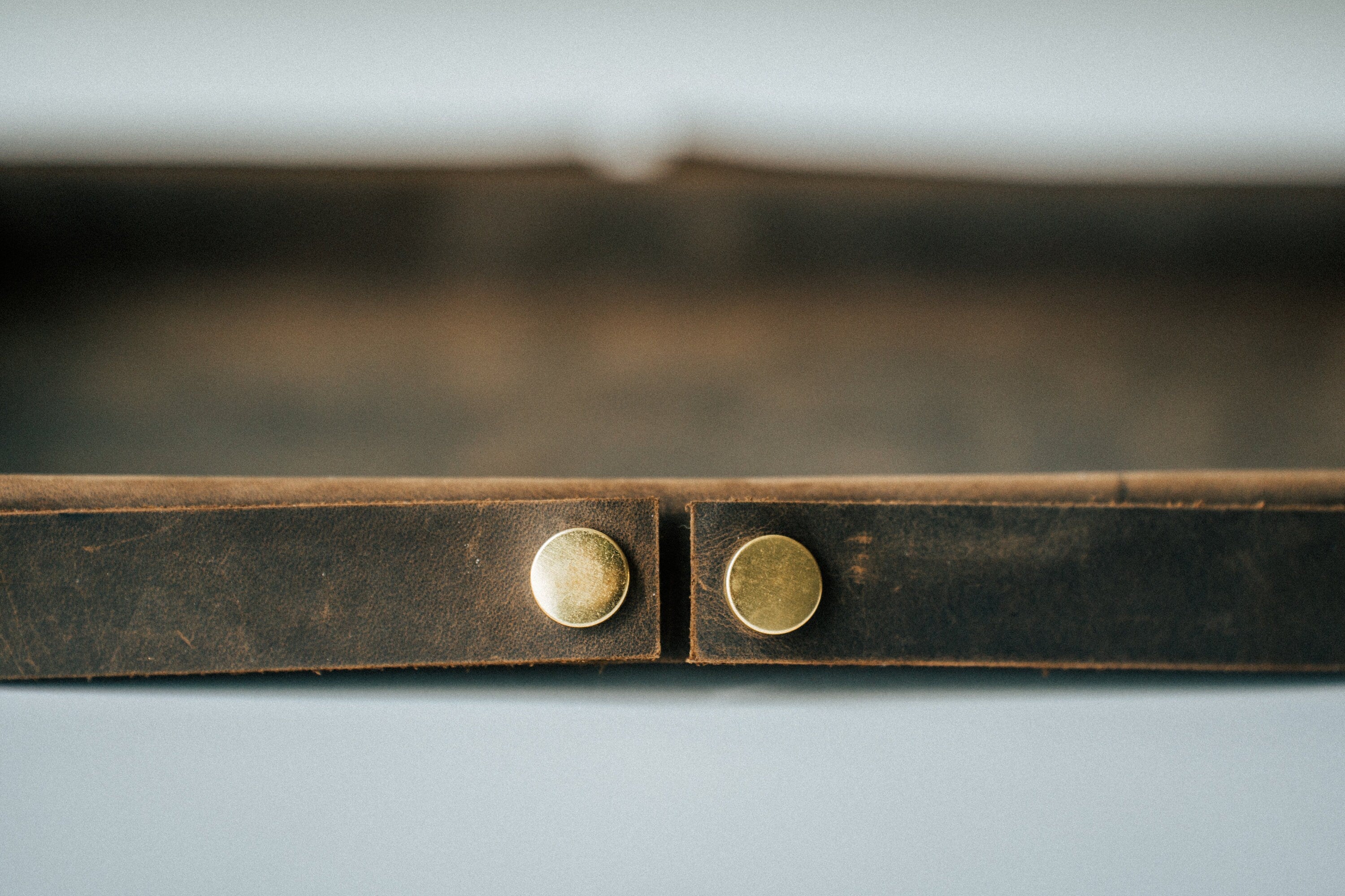 Handmade Leather Catch-All Tray – Desk Organizer, EDC & Office Gift