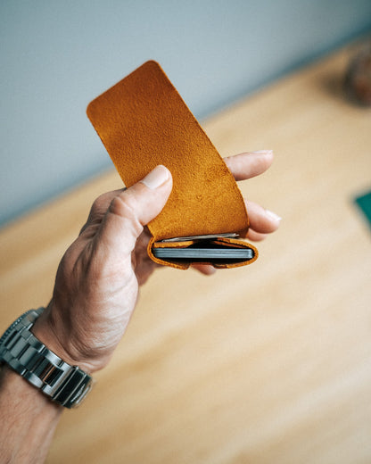 World’s Most Minimalist Leather Wallet – Slim Handmade Card Holder for Men & Women