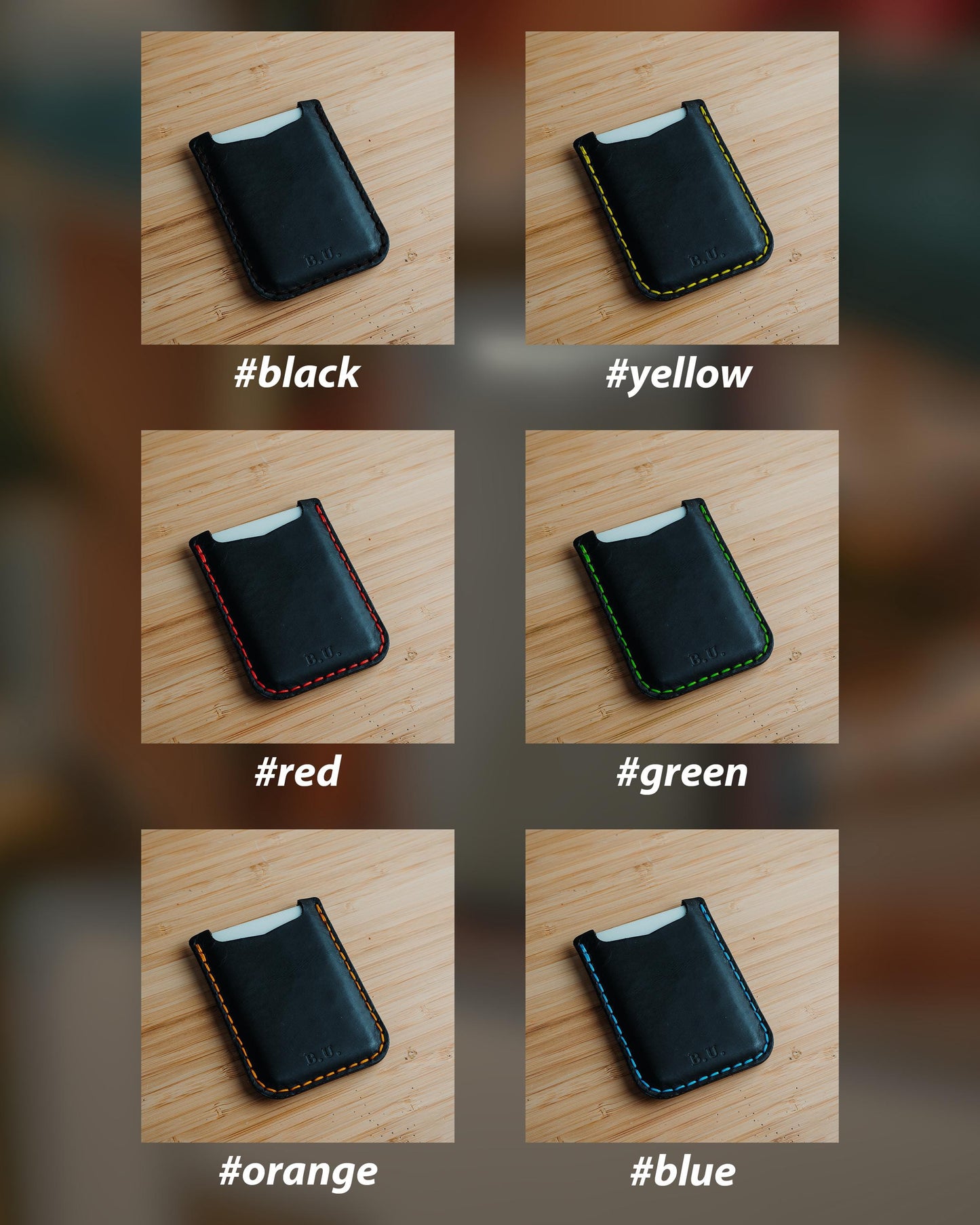 Leather card holder for Men