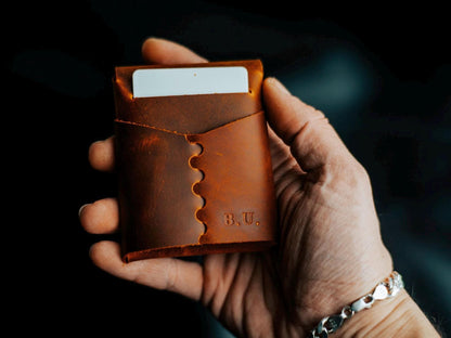 Compact Minimalist Leather Cash Wallet