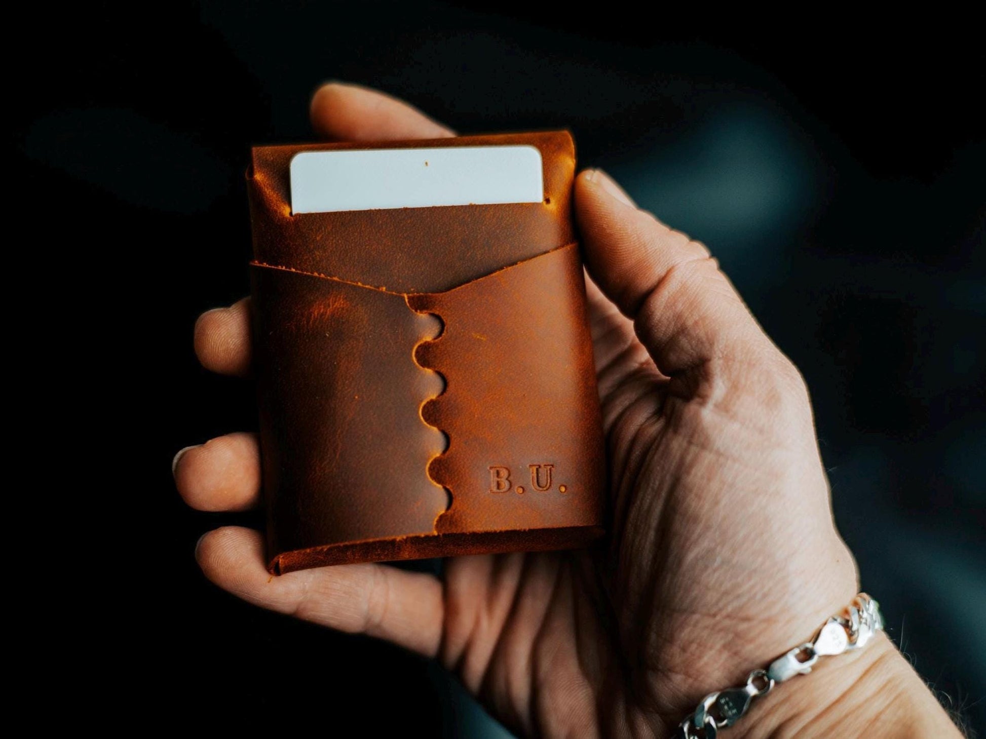 Minimalist EDC Leather Wallet – Stitchless Slim Cash Holder, Gift for Him & Her
