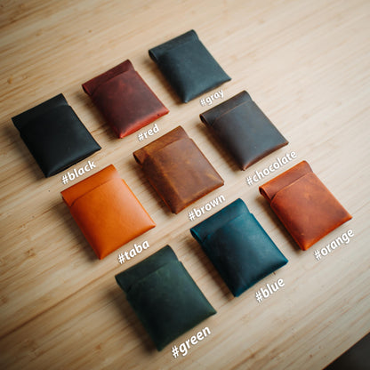 Compact Minimalist Leather Cash Wallet