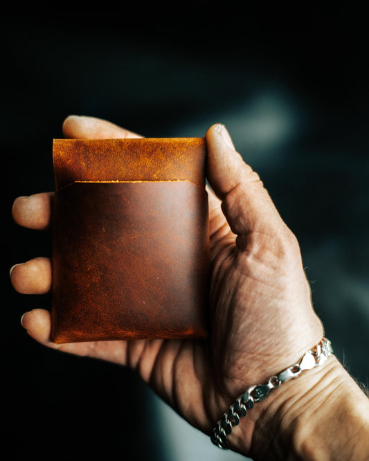 Compact Minimalist Leather Cash Wallet