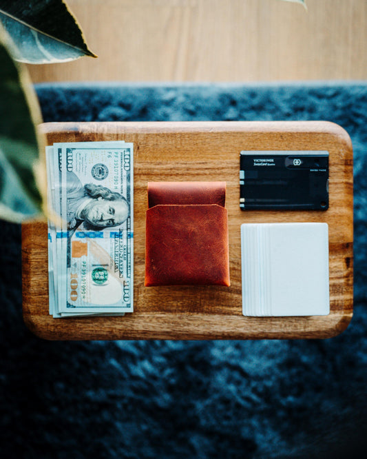 Compact Minimalist Leather Cash Wallet