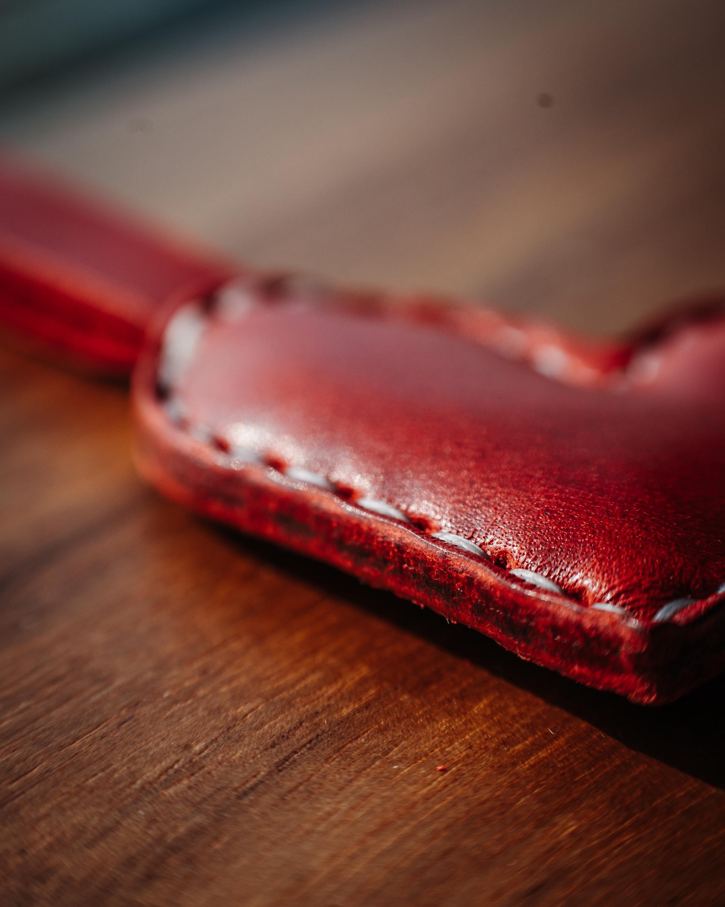 Glossy Leather Heart Bag Charm: Handmade Purse Accessory