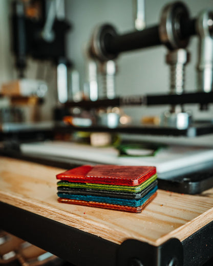 Minimalist Leather Front Pocket Wallet – Handmade Slim Card Holder, Everyday Carry