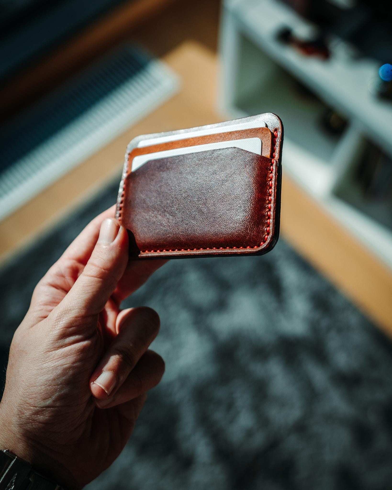 Fully Customizable Leather Card Holder – Handmade Wallet for Men & Women