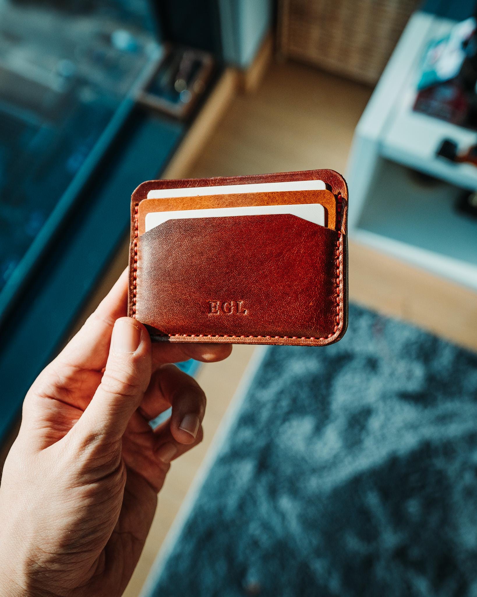 Fully Customizable Leather Card Holder – Handmade Wallet for Men & Women