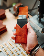 Pueblo Leather Minimalist Wallet – Slim Handmade Card Holder for Men & Women