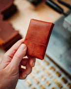 Pueblo Leather Minimalist Wallet – Slim Handmade Card Holder for Men & Women