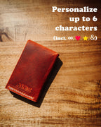 World’s Most Minimalist Wallet – Snap Version, Handmade Leather Card Holder