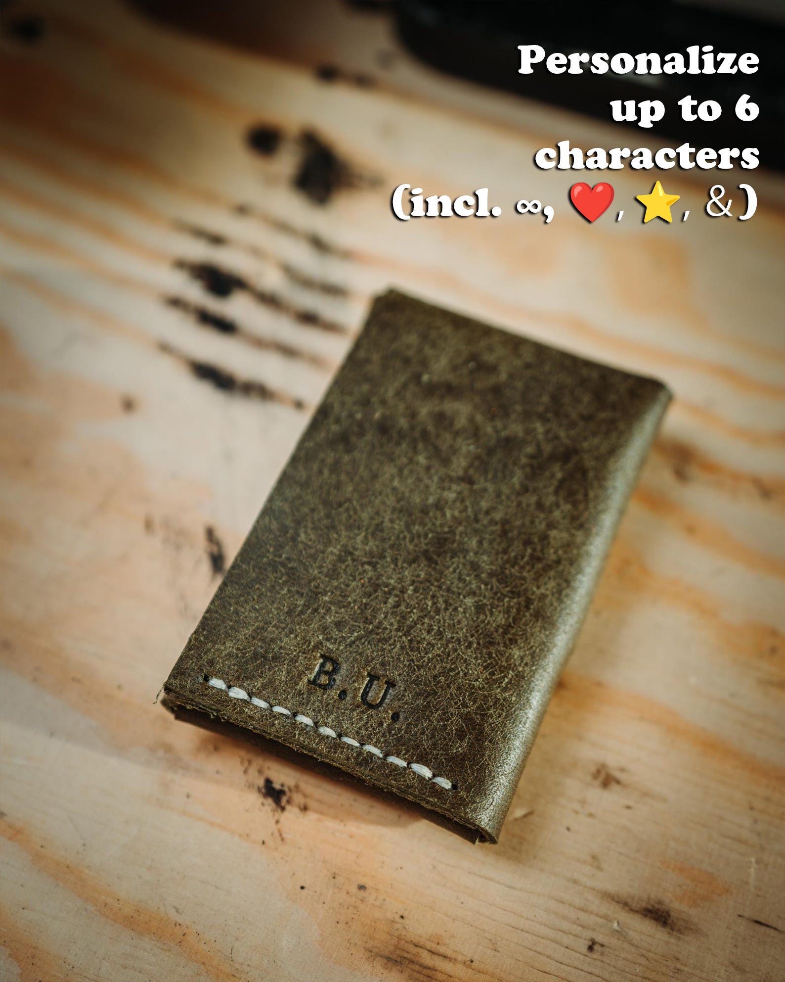 World’s Most Minimalist Wallet – Snap Pueblo Edition, Handmade Leather Card Holder