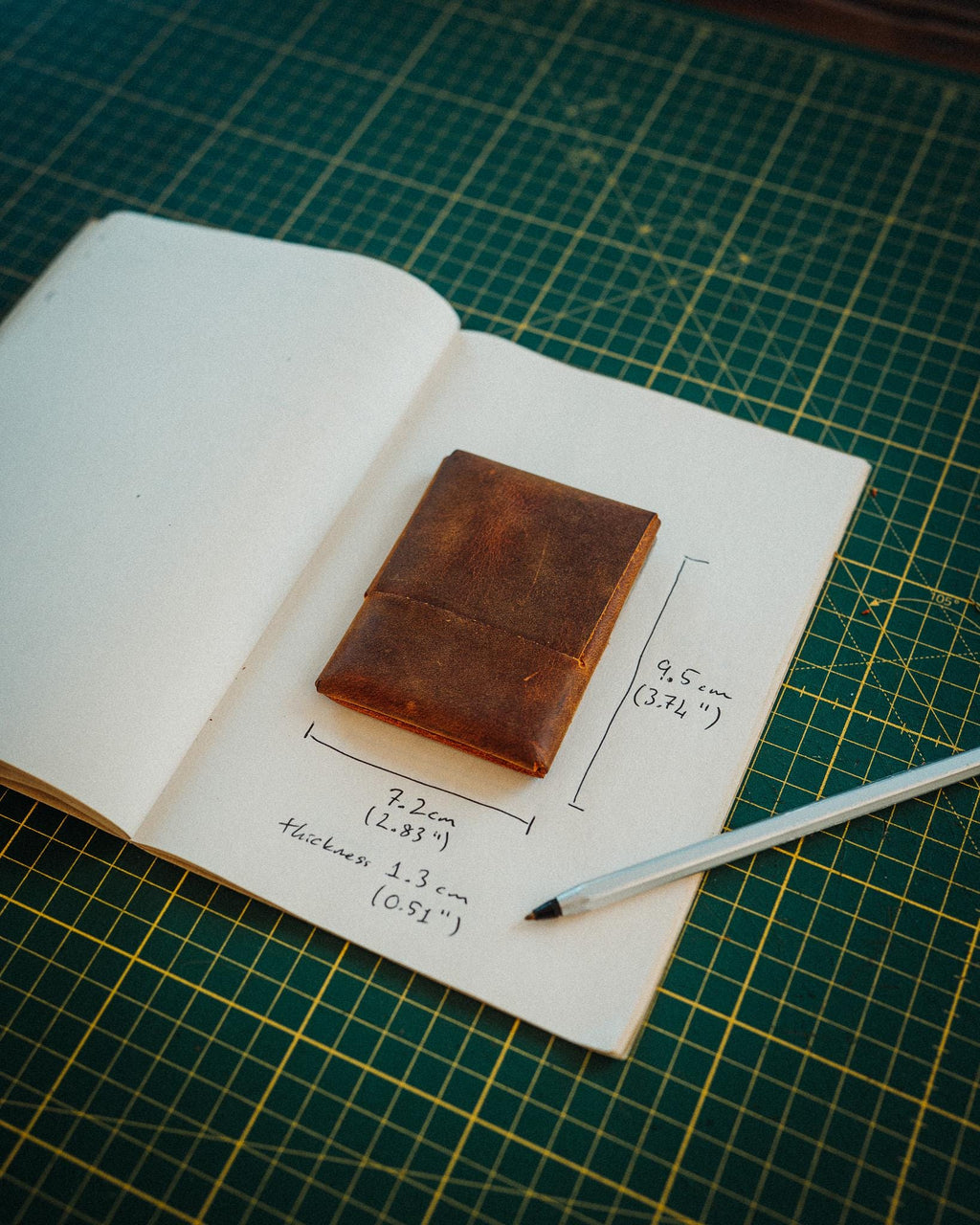 World’s Most Minimalist Leather Wallet – XL Edition, Slim Handmade Card Holder for Men & Women