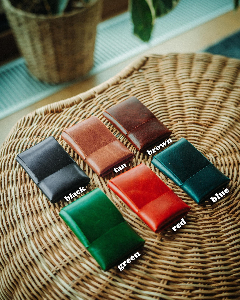 World’s Most Minimalist Leather Wallet – XL Glossy Edition, Slim Handmade Card Holder for Men & Women