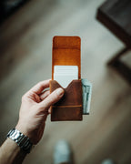 World’s Most Minimalist Leather Wallet – XL Edition, Slim Handmade Card Holder for Men & Women