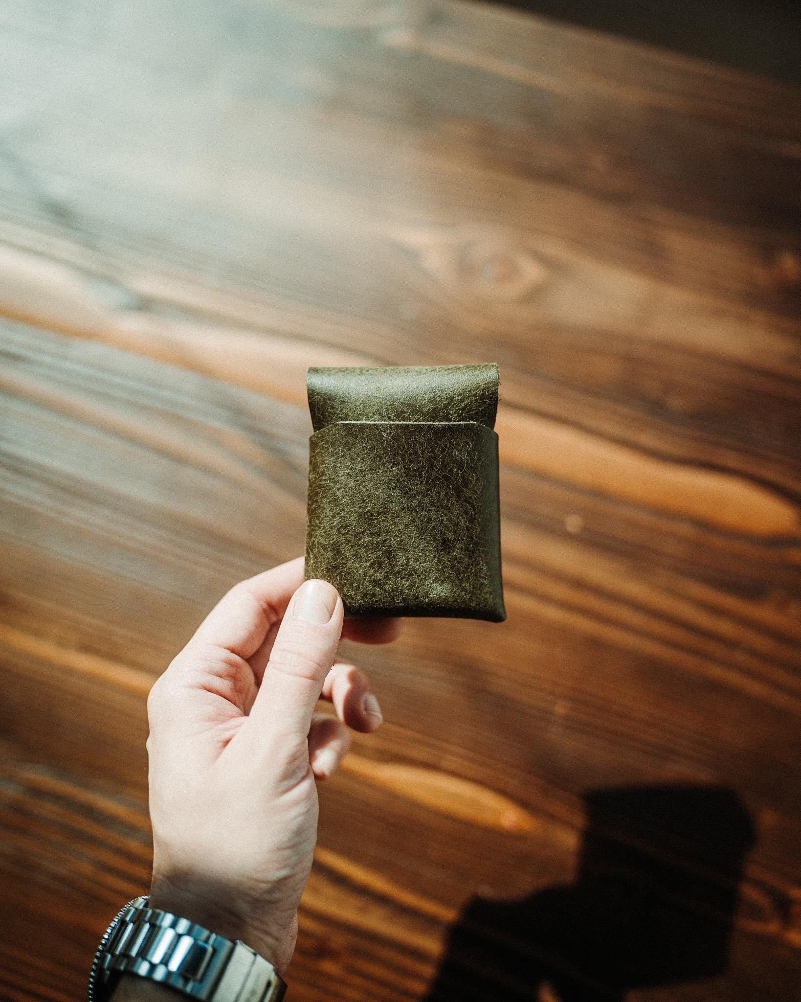 Pueblo EDC Leather Wallet – Handmade Minimalist Cash & Card Holder