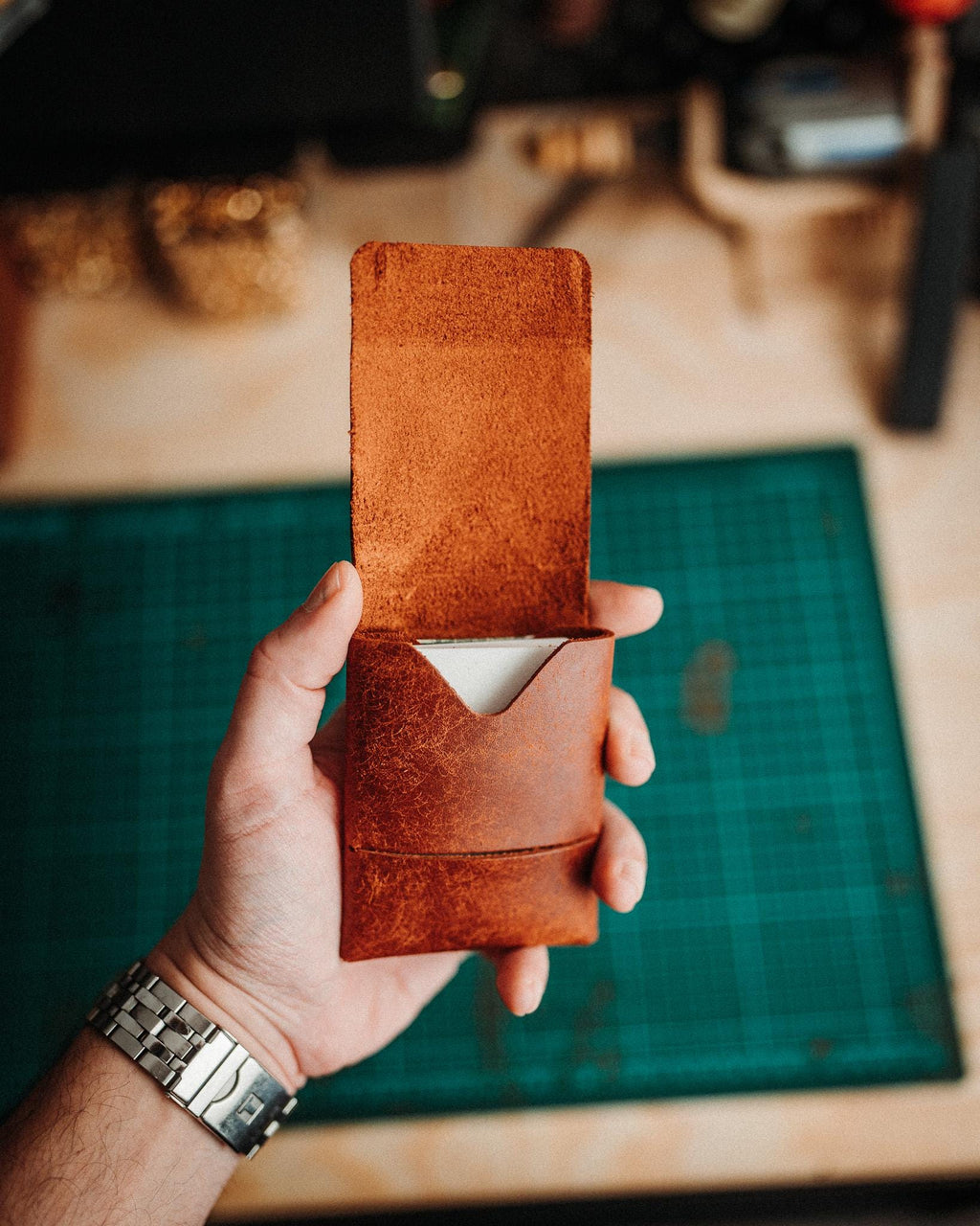 Pueblo Leather XL Wallet, Handmade Slim Card Holder, Minimalist Wallet Gift