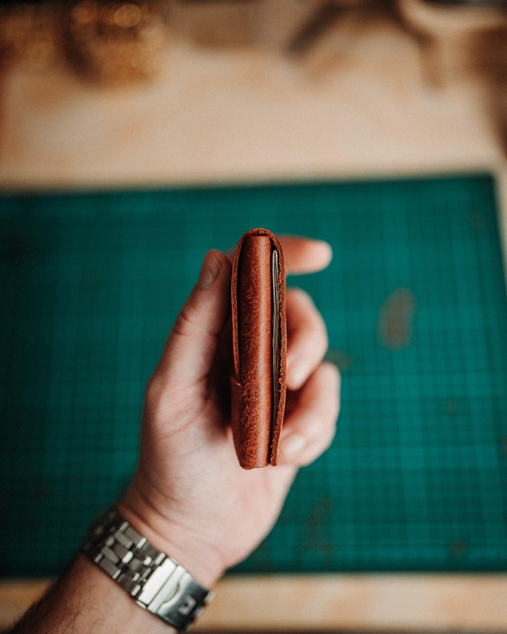 Pueblo Leather XL Wallet, Handmade Slim Card Holder, Minimalist Wallet Gift