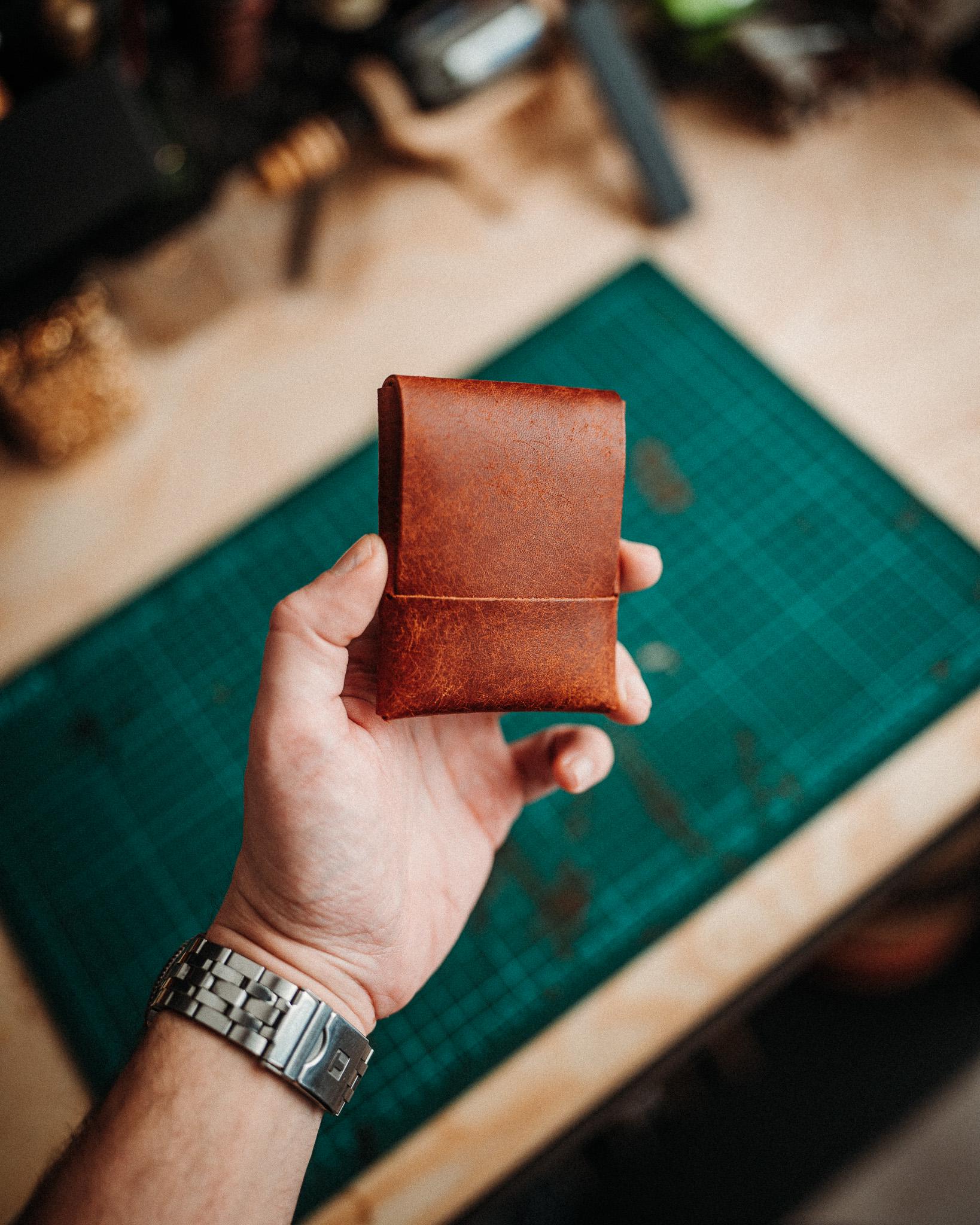 Pueblo Leather XL Wallet, Handmade Slim Card Holder, Minimalist Wallet Gift