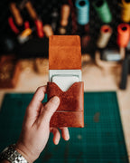 Pueblo Leather XL Wallet, Handmade Slim Card Holder, Minimalist Wallet Gift