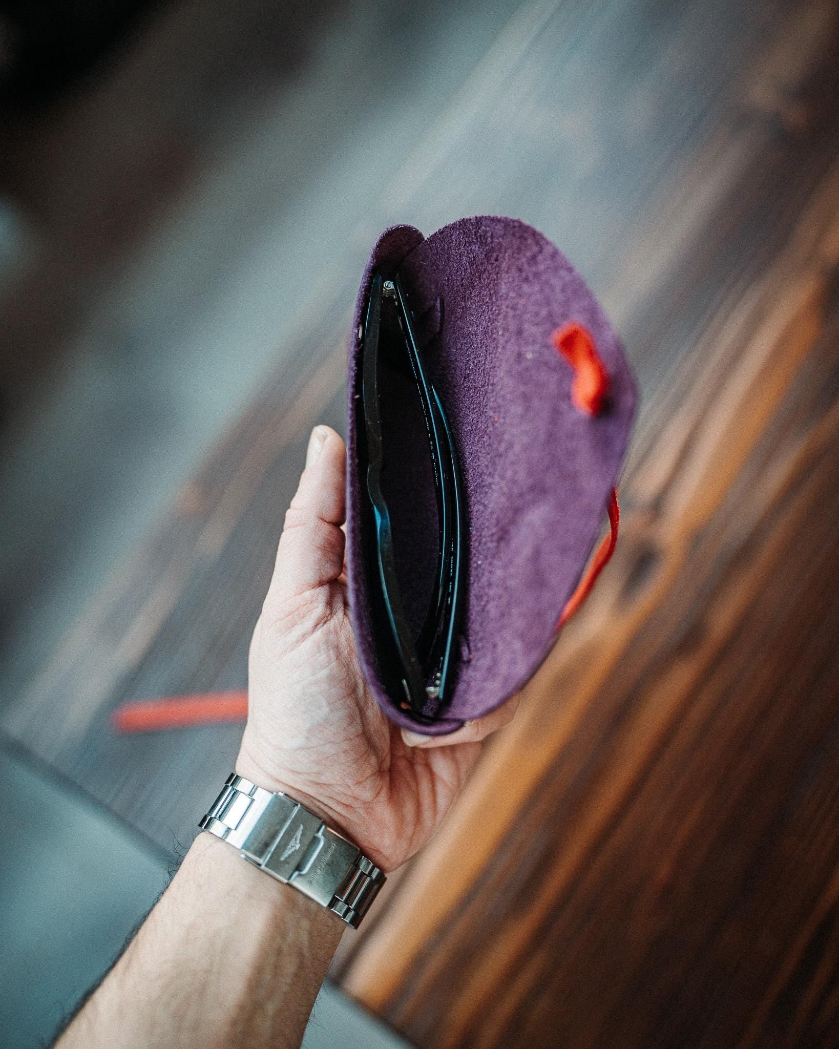 Pueblo Leather Sunglasses Case