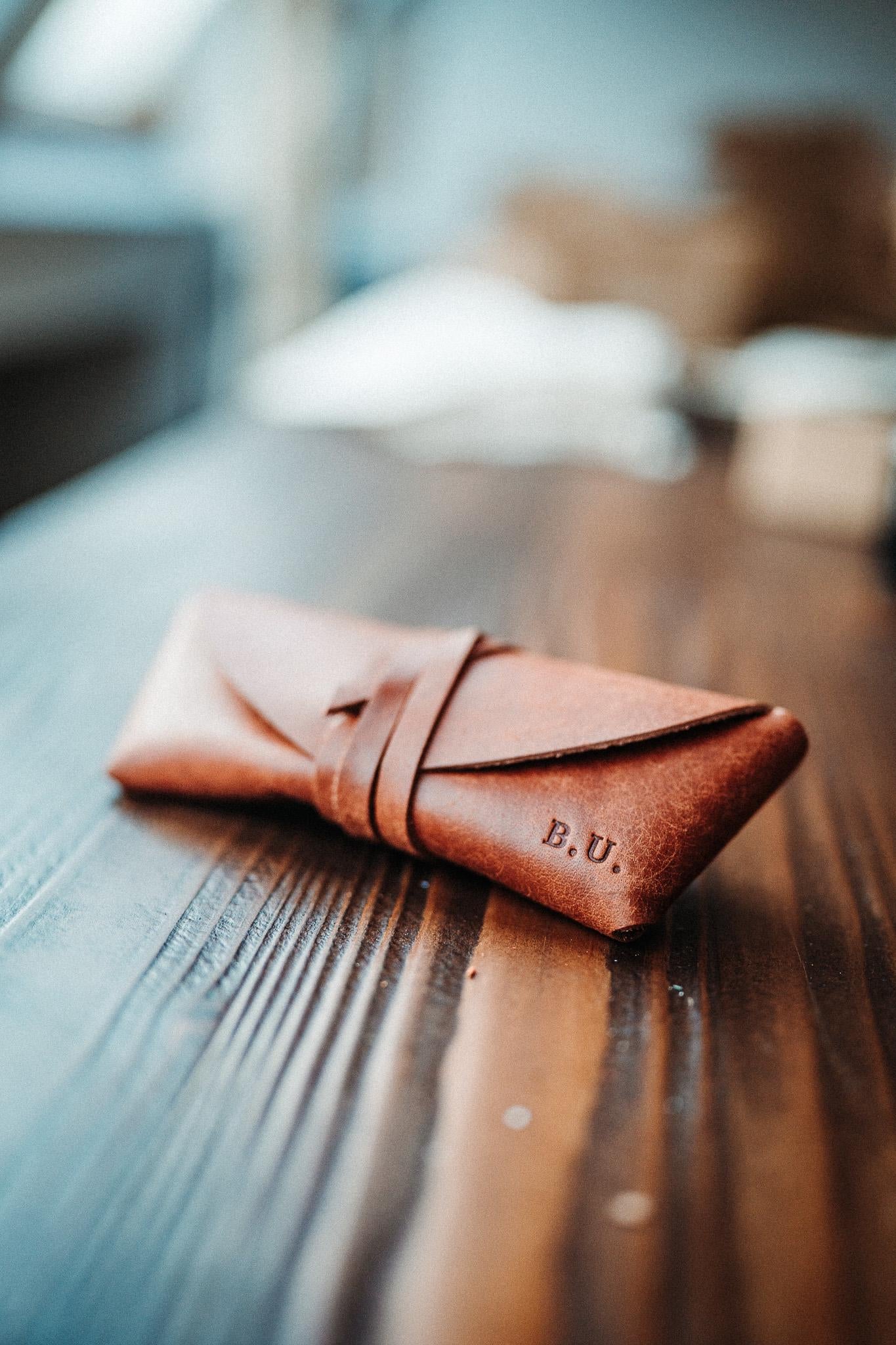 Pueblo Leather Sunglasses Case