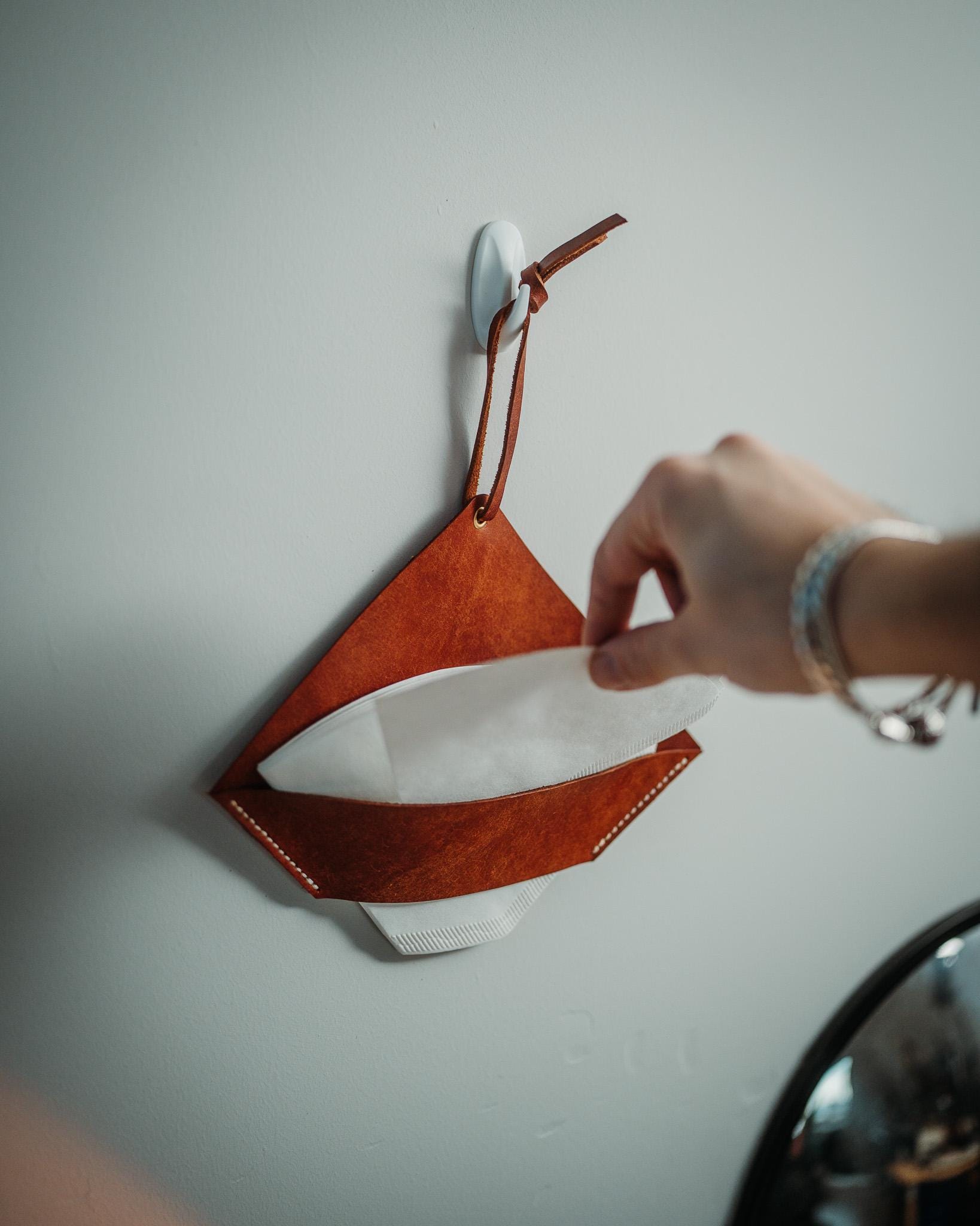 Handmade Leather Filter Holder – Full Grain Pueblo Leather