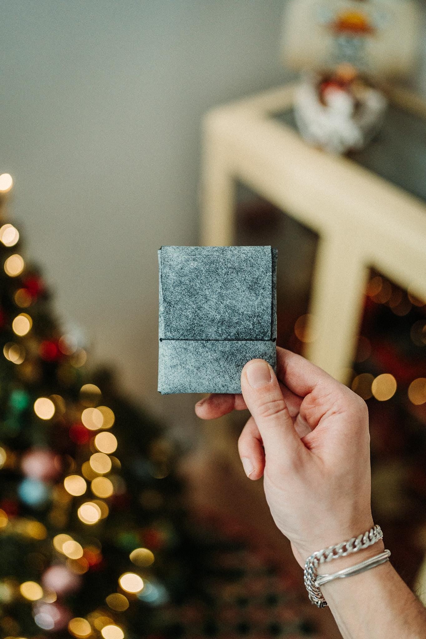 World’s Most Minimalist Cash Wallet - Black Pueblo Ghost Edition