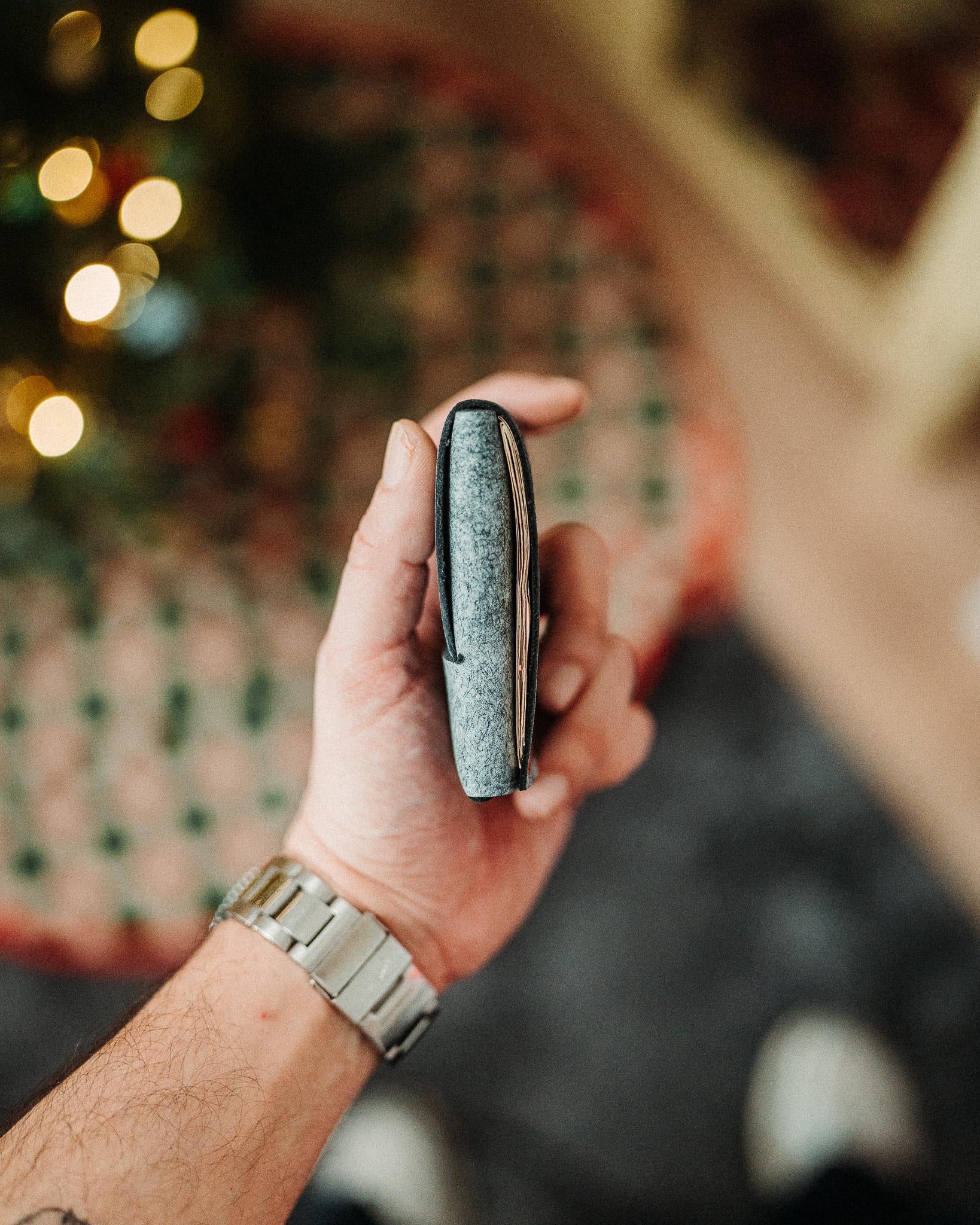 World’s Most Minimalist Cash Wallet - Black Pueblo Ghost Edition