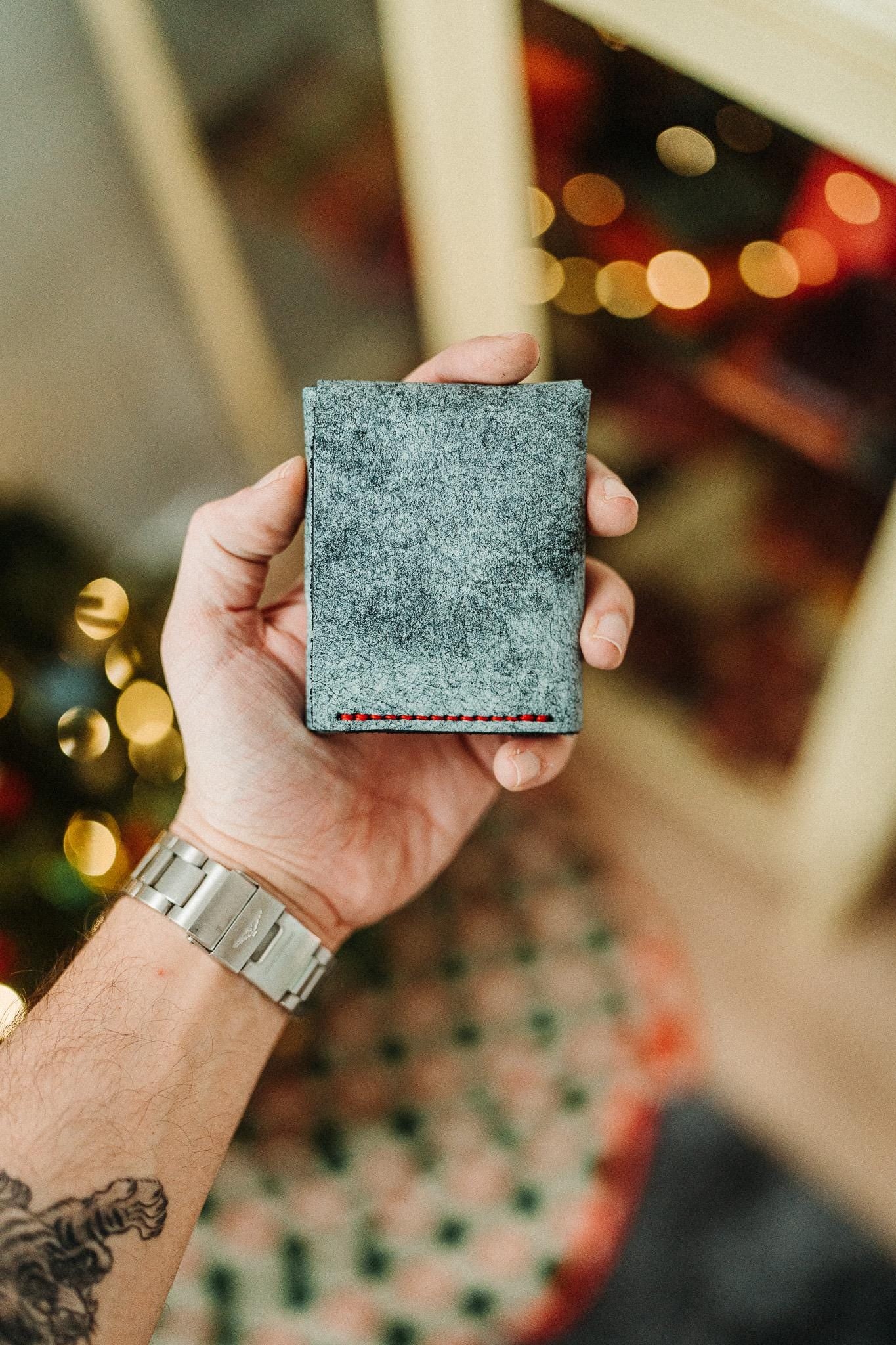 World’s Most Minimalist Cash Wallet - Black Pueblo Ghost Edition