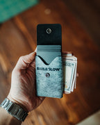 The Reeve Snap - Minimalist Ghost Pueblo Black Wallet