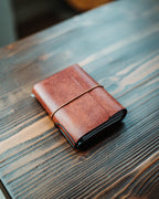 Handmade Pueblo Leather Notebook Cover – Triple Capacity & Pen Loop