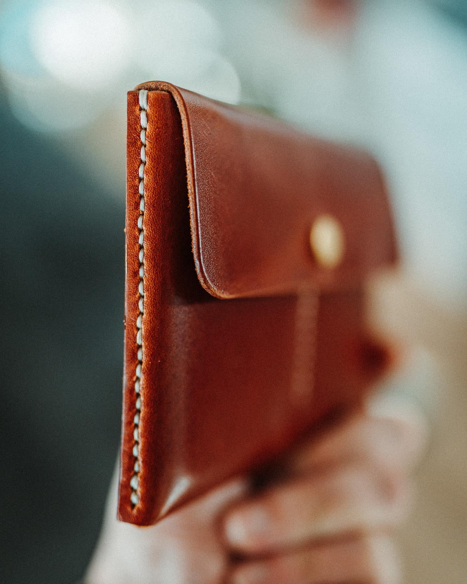 Leather Passport Wallet with Field Notes Holder – Handmade Minimalist Travel Organizer