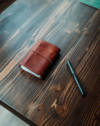 Handmade Pueblo Leather Notebook Cover – Triple Capacity & Pen Loop